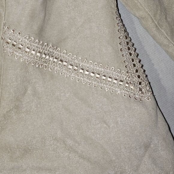 Maggie Sweet Soft Beige Jacket Women's Size Medium Petite Southwestern Cowgirl - Picture 5 of 11